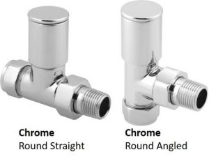 Chrome Round Straight and Angled Valves
