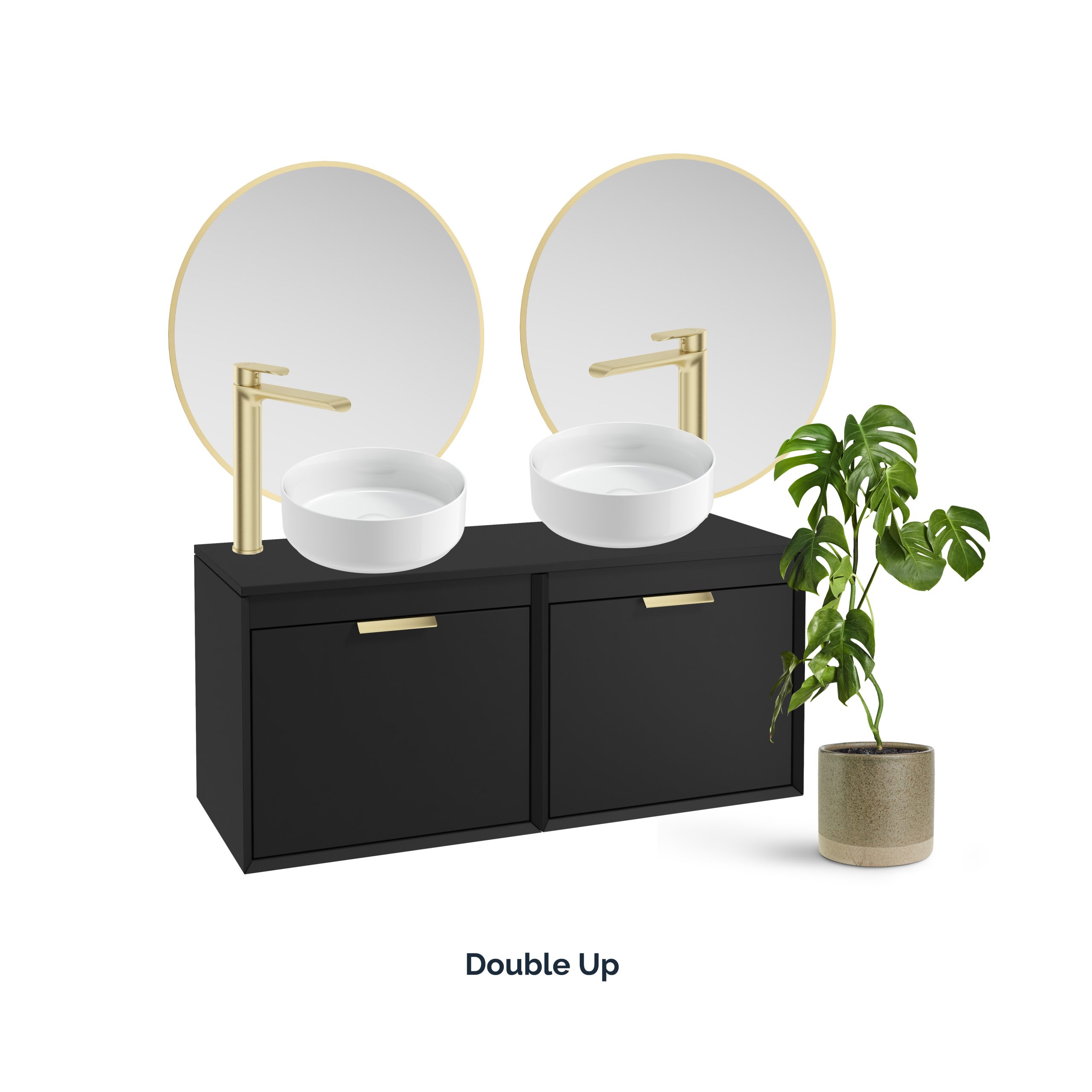 Embrace the efficiency and style of double vanities, offering both space and shared luxury.