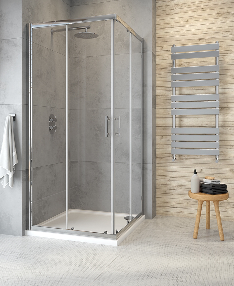 CITY PLUS 800 Corner Entry Shower Door 