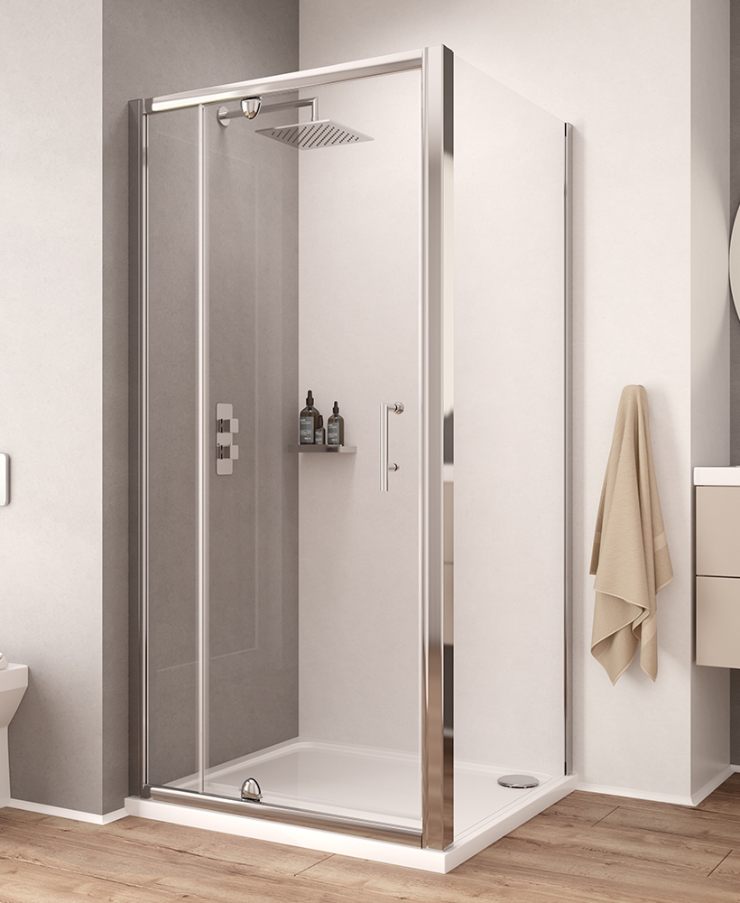K2 1000 Pivot Shower Door & Inline Shower Enclosure - Adjustment 960-1020mm