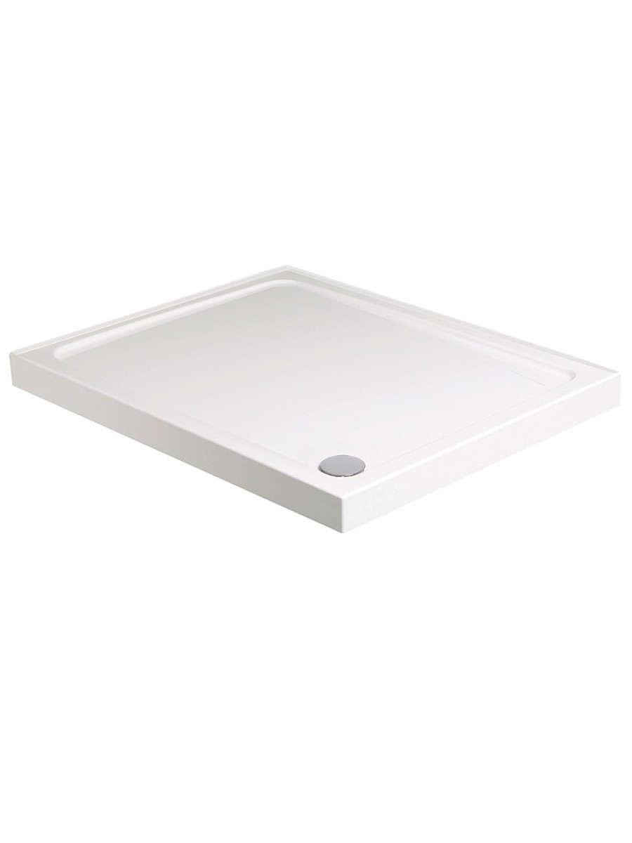 KRISTAL LOW PROFILE 1000x900 Rectangle 4 Up Stand Shower Tray with FREE shower waste