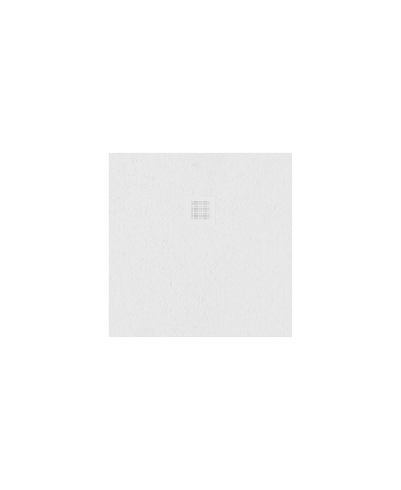 SLATE 800 x 800 Shower Tray White - with FREE shower waste