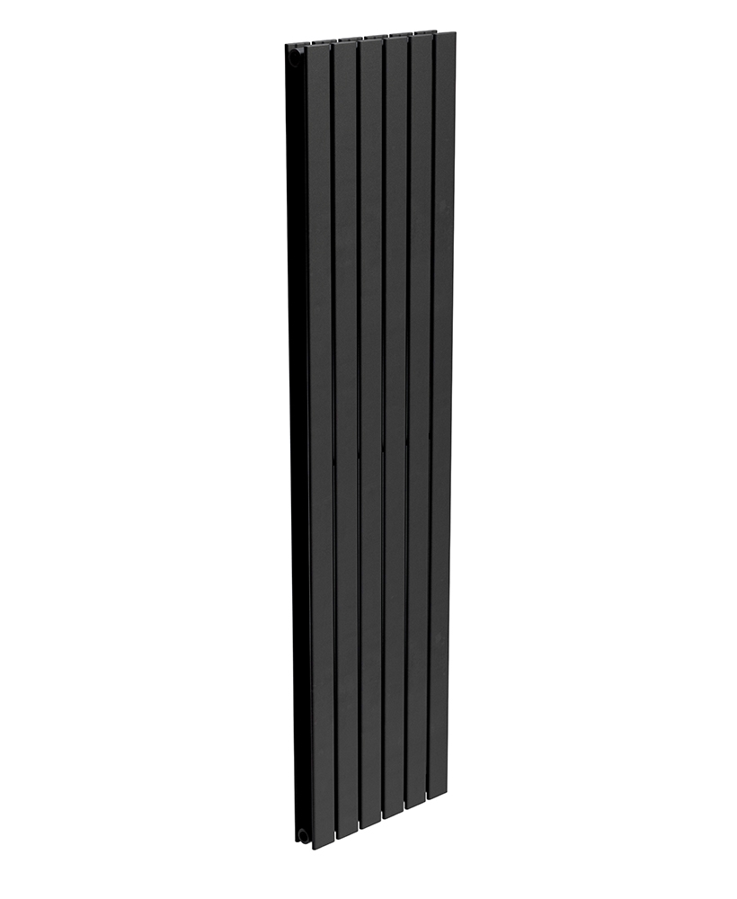 PIATTO Flat Tube Designer Radiator Vertical 1800 X 456 Double Panel Black