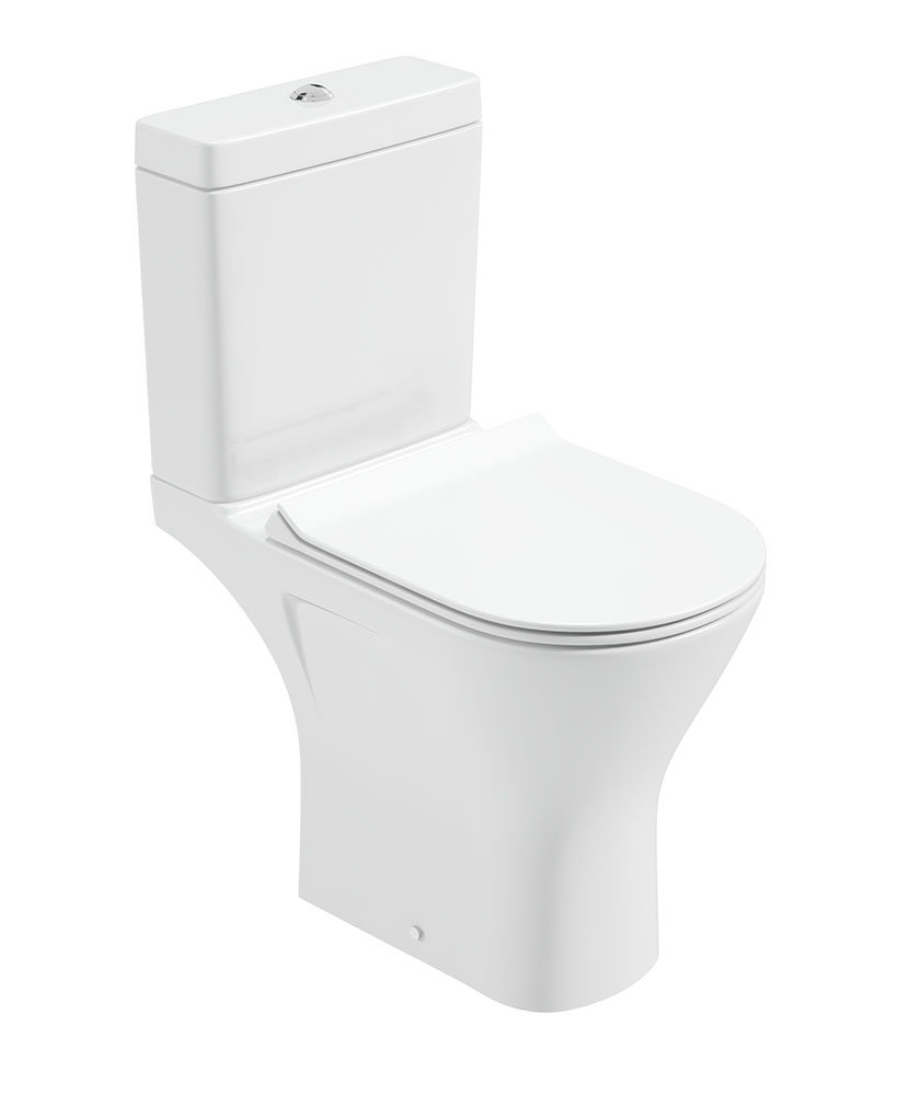 SCALA Close Coupled Open Back WC Comfort Height & Delta Slim Seat