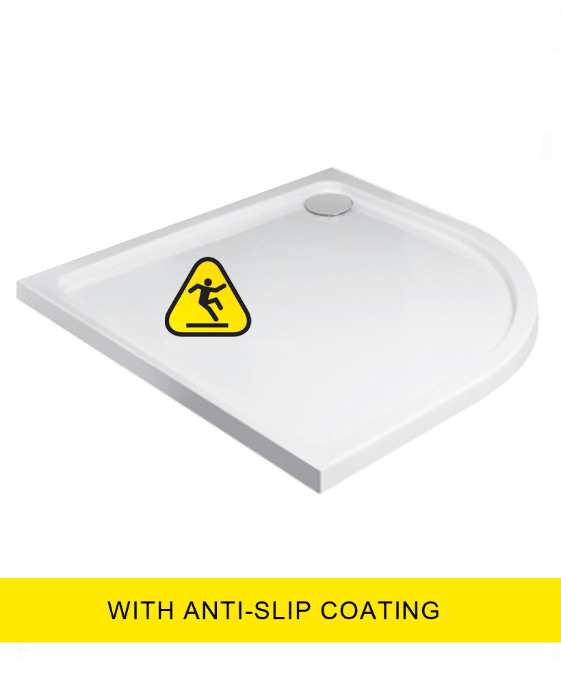 KRISTAL LOW PROFILE 1200X900 Quadrant RH Shower Tray -Anti Slip with FREE shower waste
