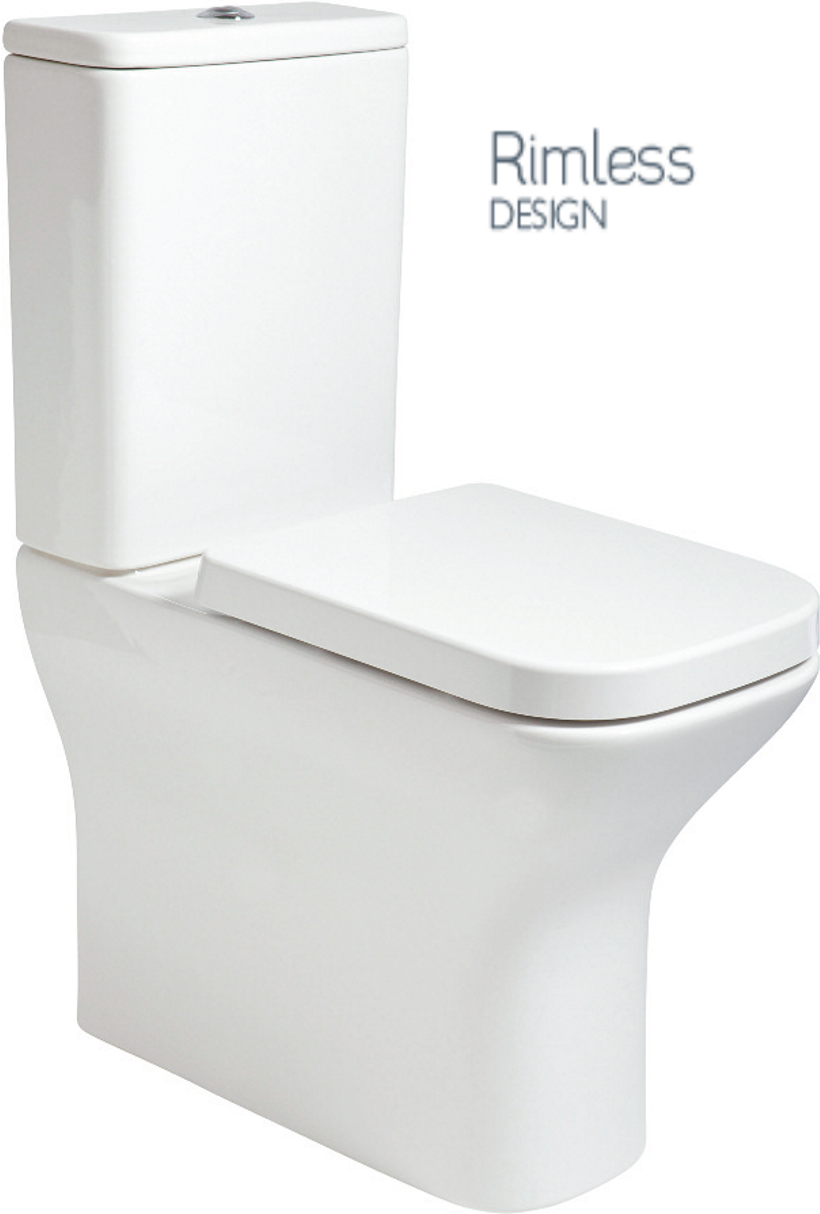 SOPHIA Rimless Comfort Height Fully Shrouded WC-Soft Close Seat