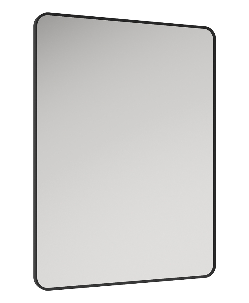 ASTRID Black Non-illuminated Metal Frame Rectangle 600x800mm Mirror