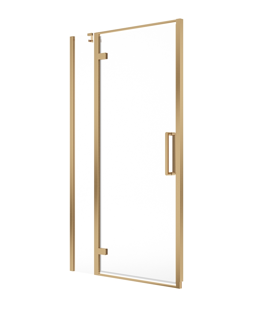 ASPECT 8mm Hinged & Inline Door 1000mm Brushed Gold