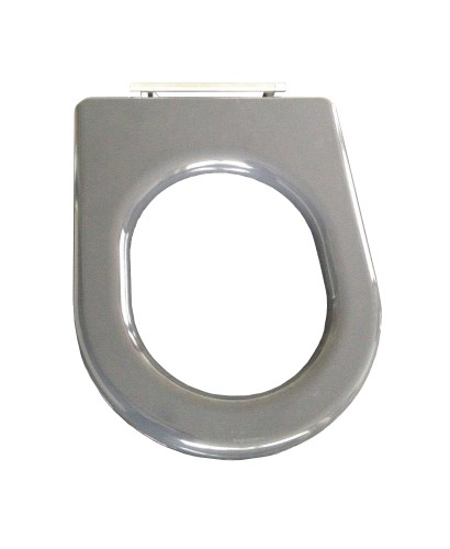 COMPACT seat ring grey stainless steel top fix hinge