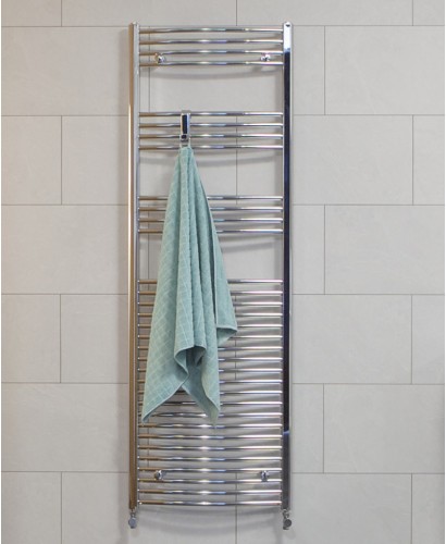 SONAS 1800 x 500 Curved Towel Rail - Chrome