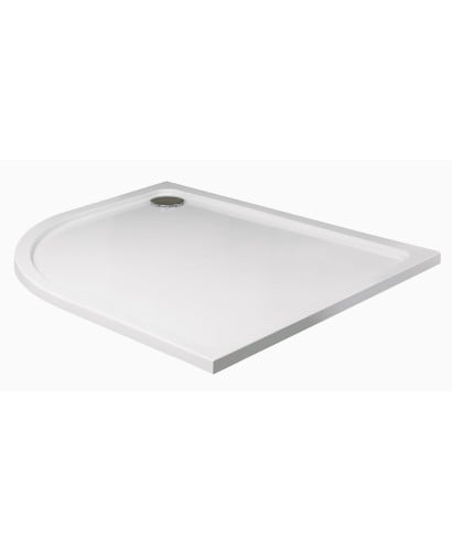 KRISTAL LOW PROFILE 1200x900 Offset Quadrant Shower Tray LH with FREE shower waste