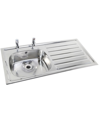 IBIZA HTM64 Inset Hospital Sink 1028x500mm Right hand Drainer  