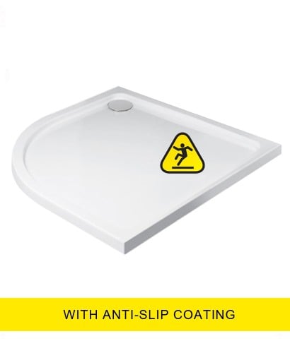 KRISTAL LOW PROFILE 1200X900 Quadrant LH Shower Tray - Anti Slip  with FREE shower waste