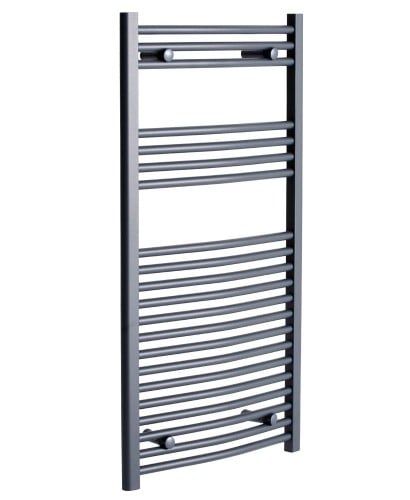 SONAS 1200 x 600 Curved Towel Rail - Anthracite