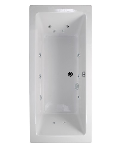 PACIFIC Double Ended 1900x800mm 12 Jet Bath