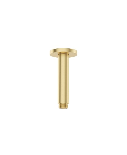 SYNC Round Ceiling Shower Arm 200mm Brushed Gold