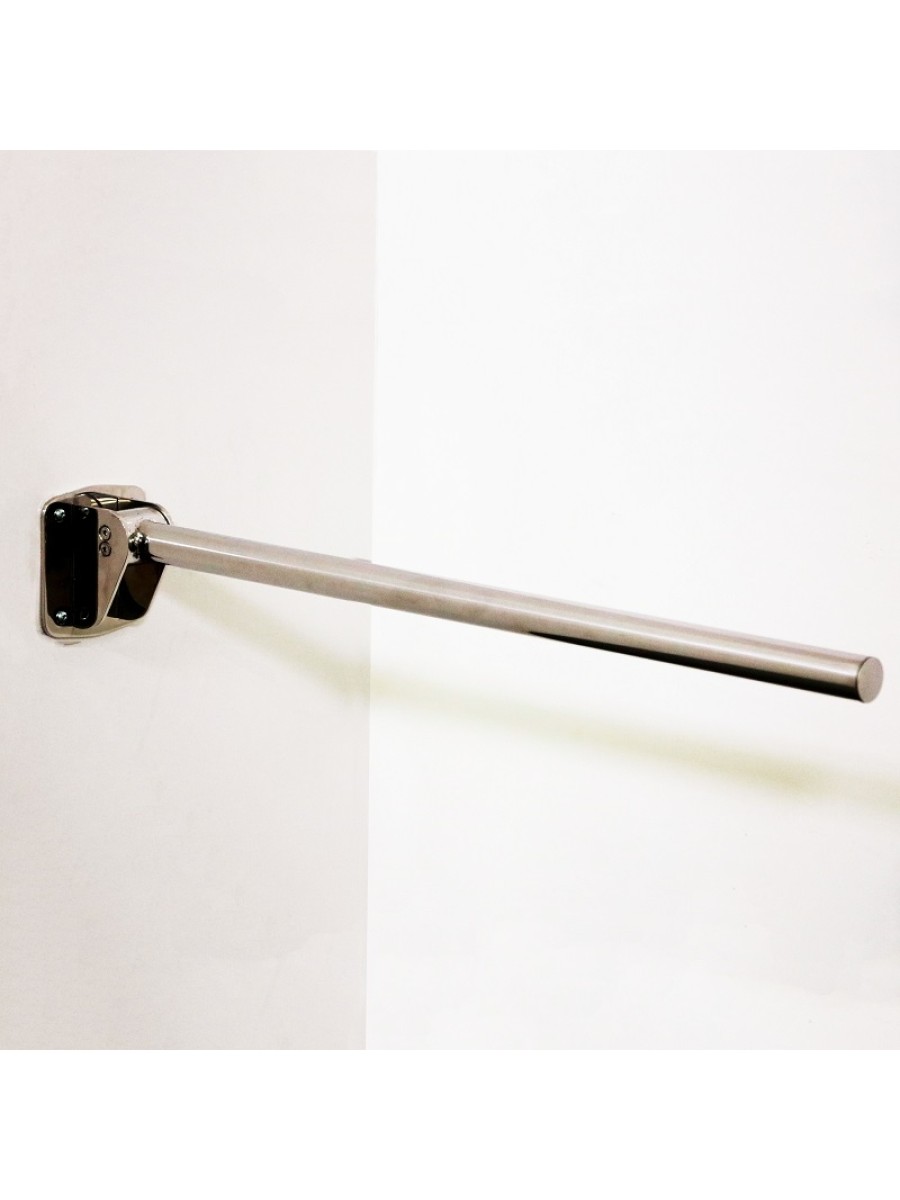 Contemporary Single Arm Friction Rail Stainless Steel Concealed Fixings Polished Finish