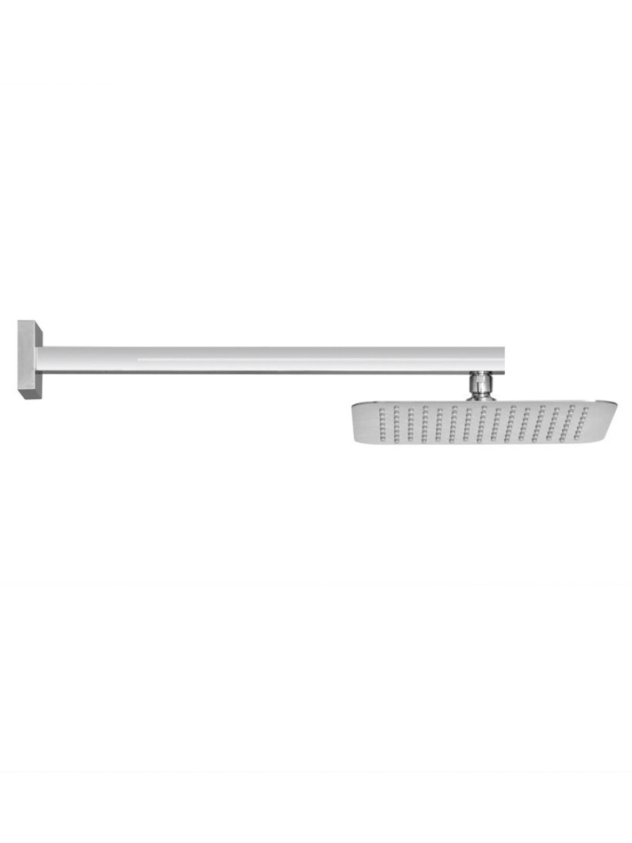 Cari Square 250mm Shower Head & 500mm Square Wall Shower Arm