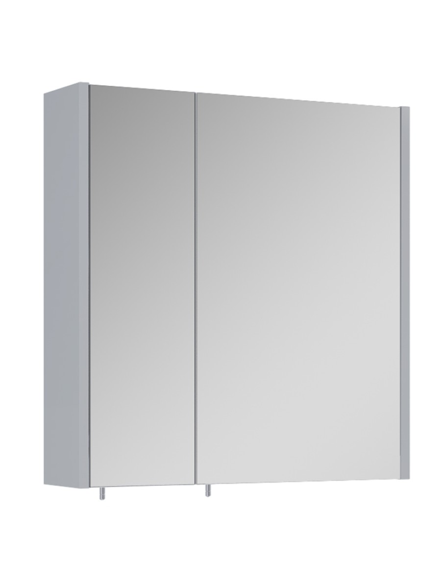 OTTO PLUS Gloss Light Grey 60cm Mirror Cabinet