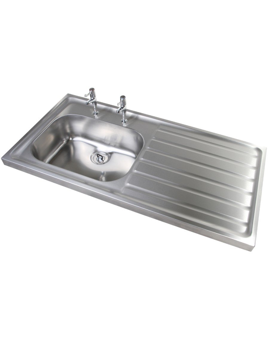 JERSEY HTM64 Sit-on Sink 1000x600mm Single Bowl & Left Hand Drainer  