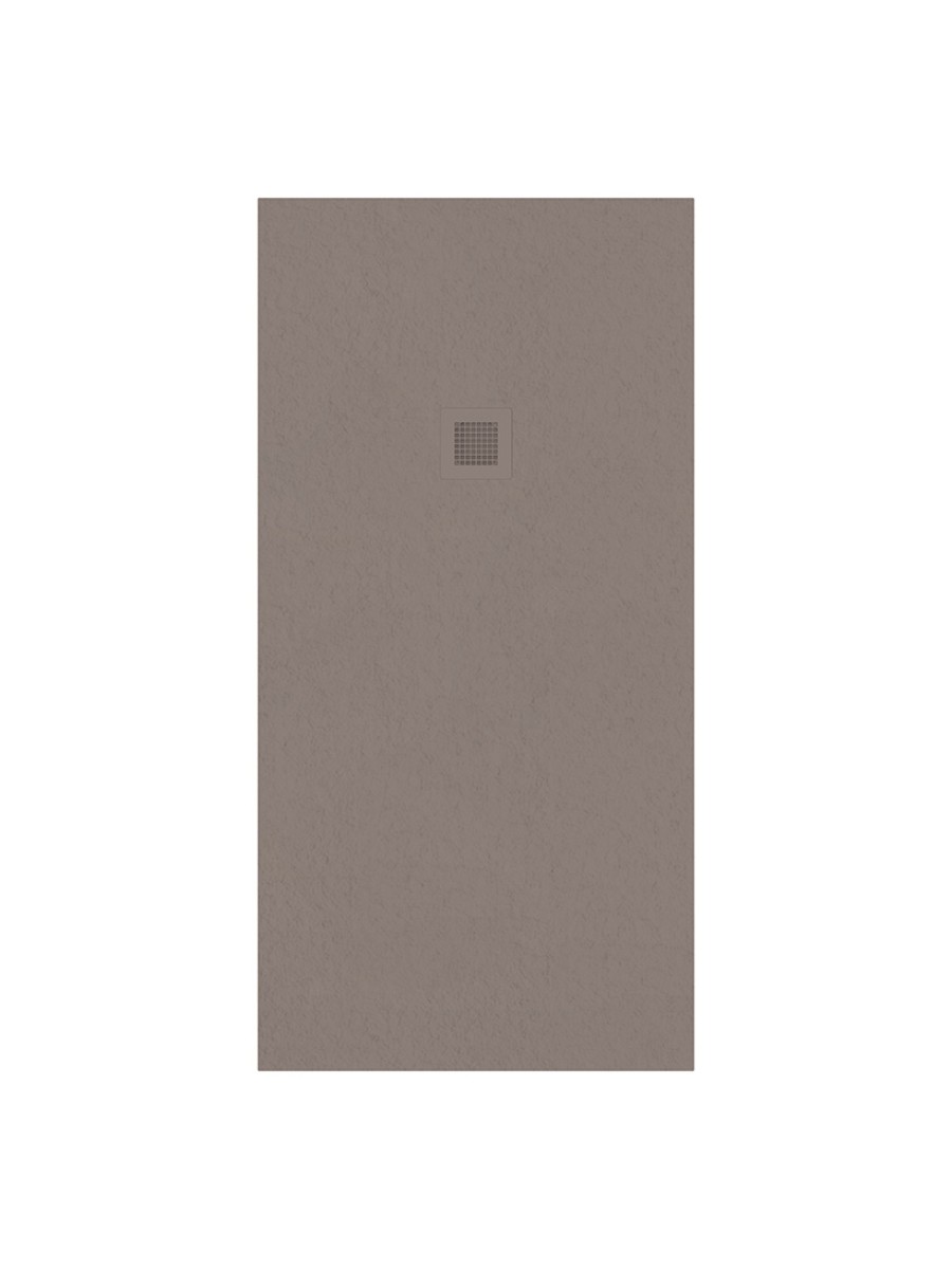 SLATE Taupe 1600x800 shower tray with FREE Shower Waste