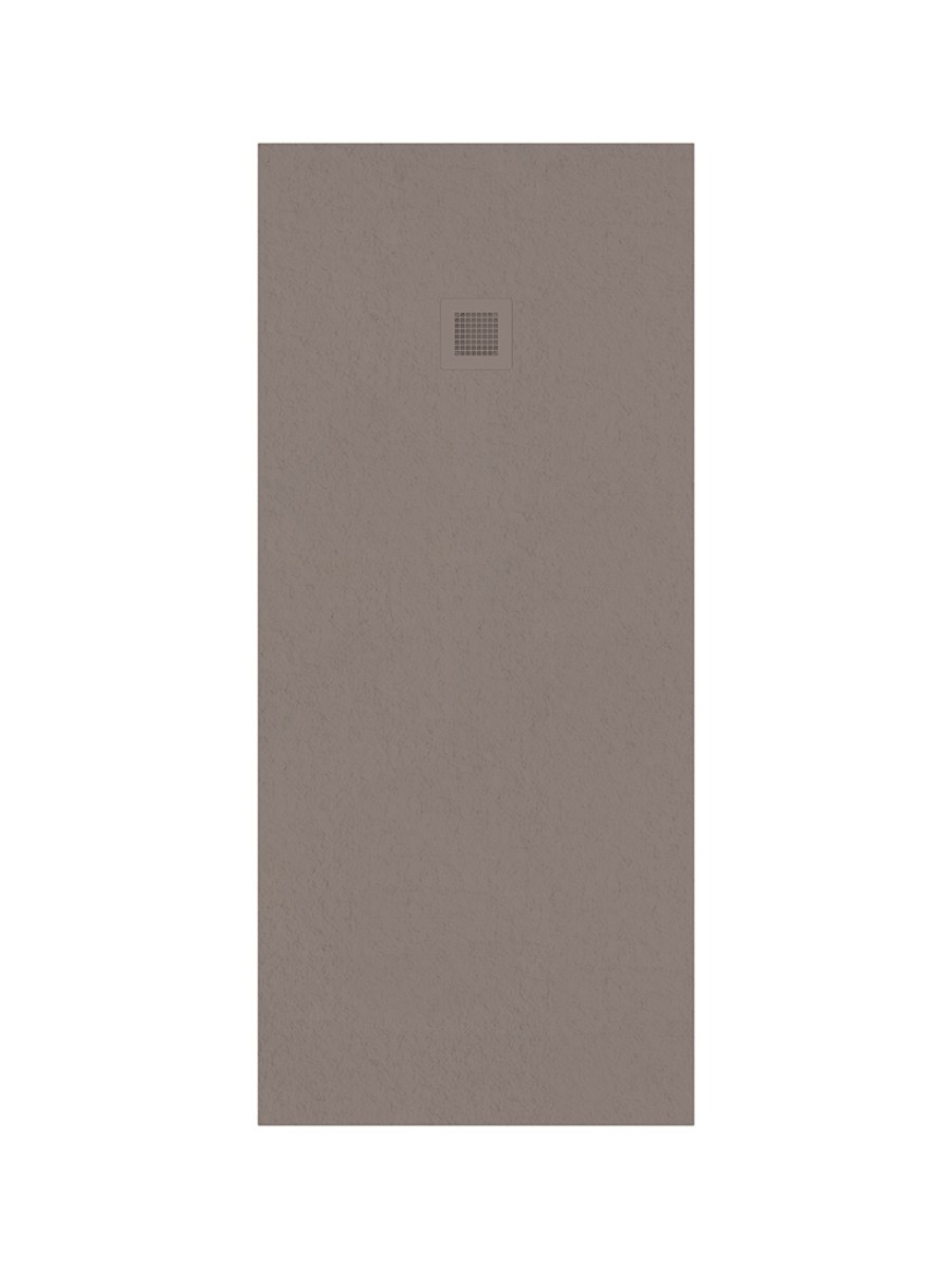 SLATE Taupe 1800x800 shower tray with FREE Shower Waste