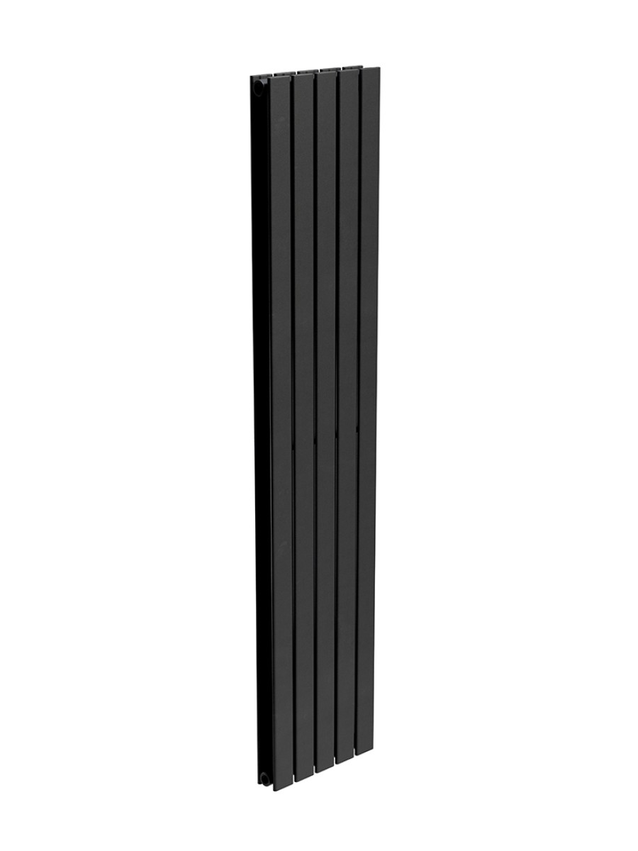 PIATTO Flat Tube Designer Radiator Vertical 1800 X 380 Double Panel Black