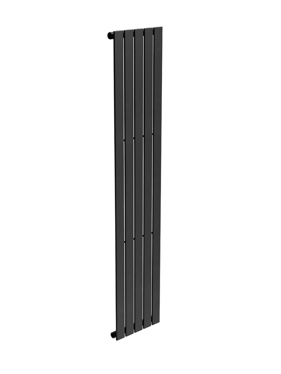PIATTO Flat Tube Designer Radiator Vertical 1800 X 376 Single Panel Black