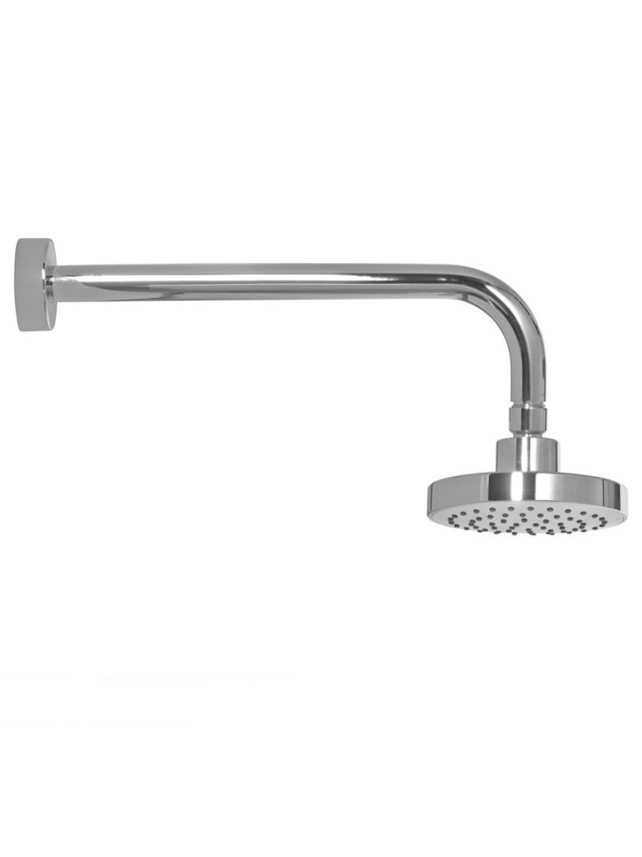 Riva Round 120mm Chrome Shower Head & 300mm Wall Shower Arm