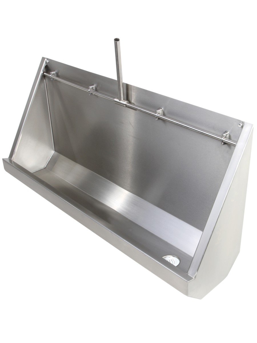 FIFE Trough Urinal Exposed Pipework 3050mm RH Outlet