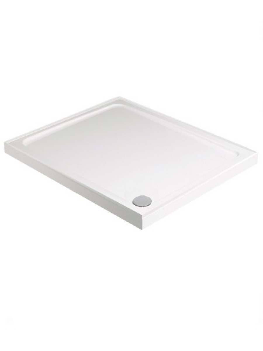 KRISTAL LOW PROFILE 800 Square 4 Upstand Shower Tray with FREE shower waste