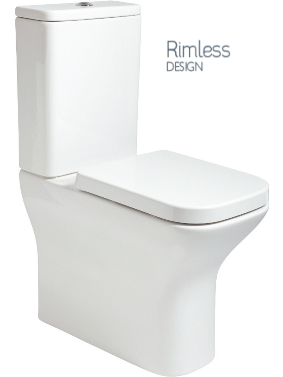 SOPHIA Rimless Comfort Height Fully Shrouded WC-Soft Close Seat
