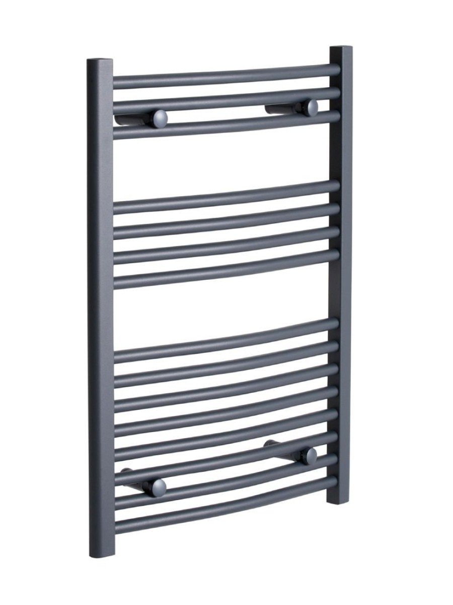 SONAS 800 x 500 Curved Towel Rail - Anthracite