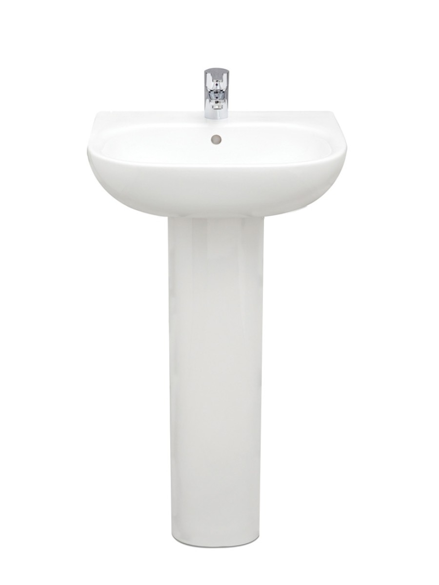 SIGMA 45cm Washbasin 1TH & Full Pedestal