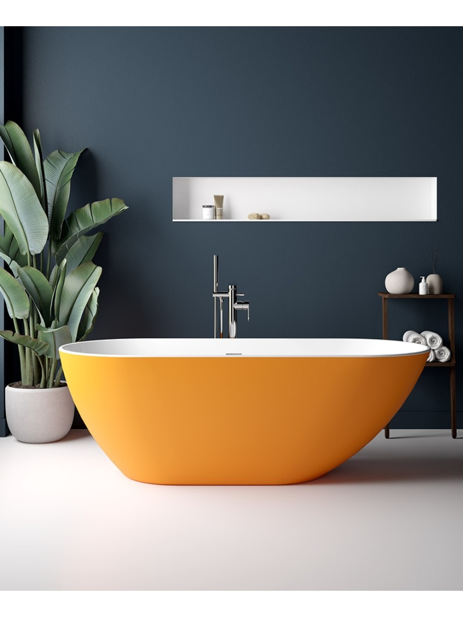 ABYSS Floor Standing Bath 1700X750X580 with custom colour