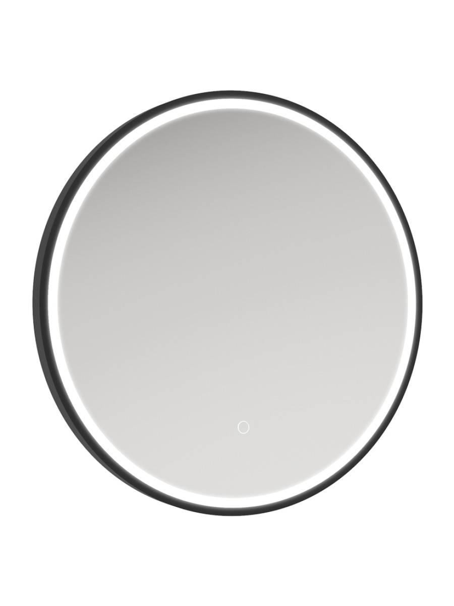 ASTRID Beam Illuminated Metal Frame Round 600x600mm Mirror