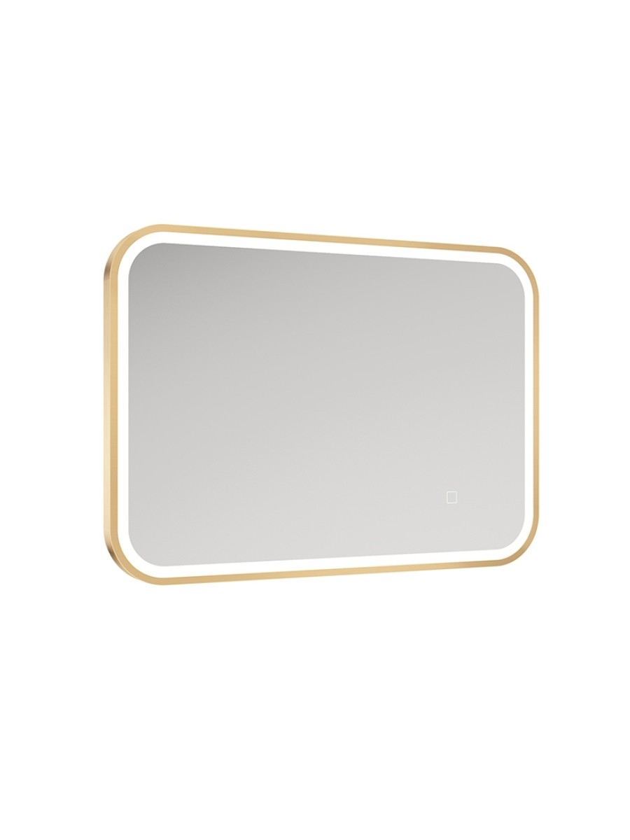 ASTRID Beam Gold Illuminated Metal Frame Rectangle 500x700mm Mirror
