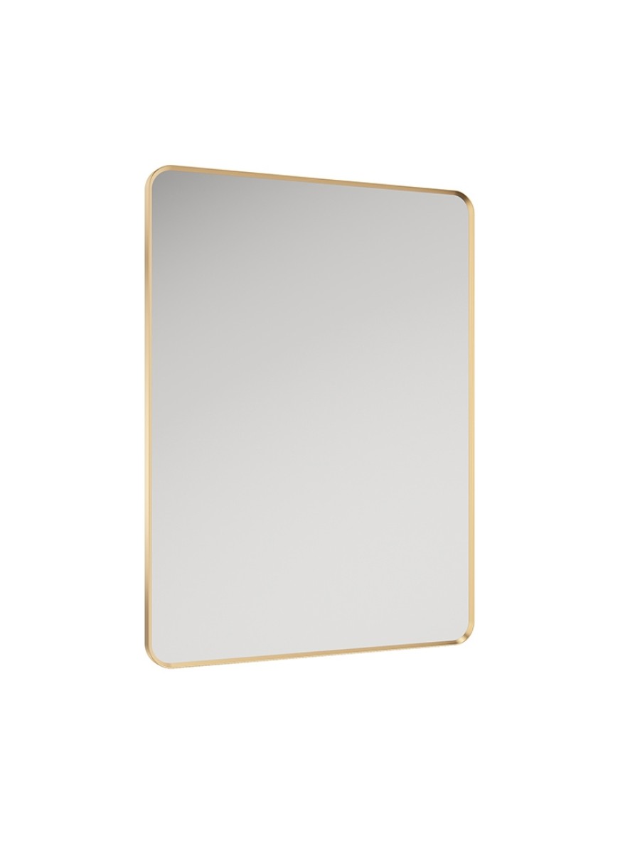 ASTRID Gold Non-illuminated Metal Frame Rectangle 600x800mm Mirror