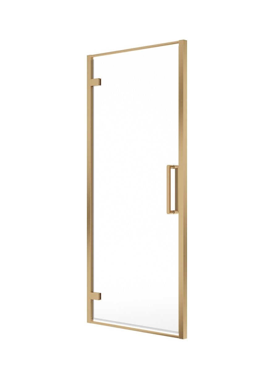 ASPECT 8mm Hinged Door 800mm Brushed Gold