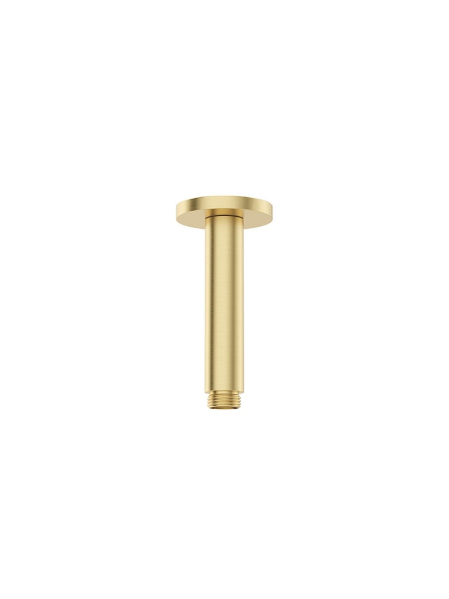 SYNC Round Ceiling Shower Arm 200mm Brushed Gold