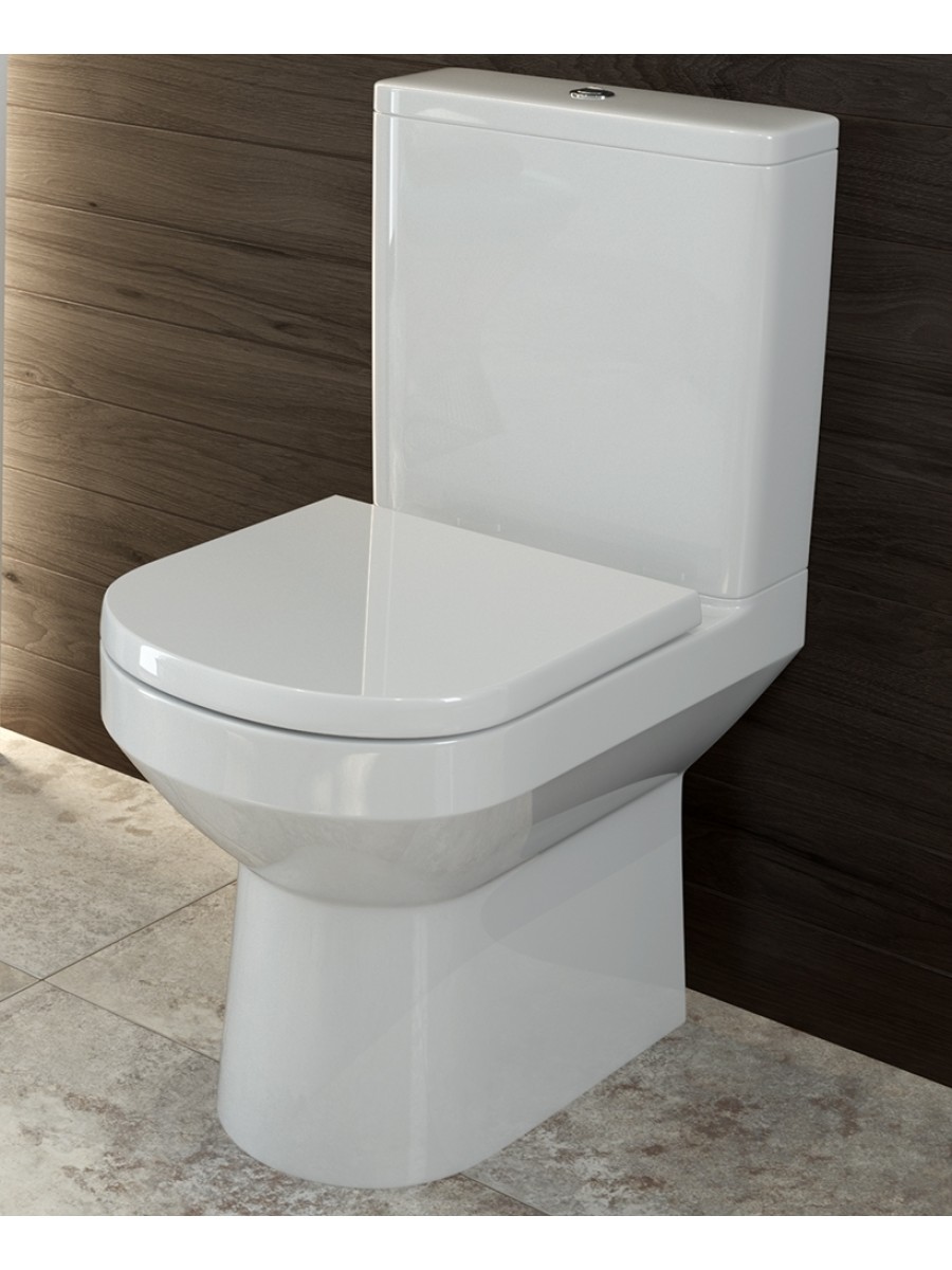 Creavit Back to Wall Combined Bidet close coupled WC pan toilet Tall Shrouded 