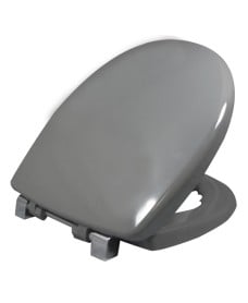 Avalon seat & cover grey metal top fix hinge