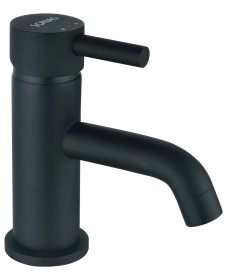 HARROW Black Basin Mixer with Click Clack Basin Waste