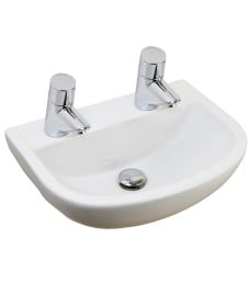 Compact Medical 500 Washbasin 2 Tap Hole