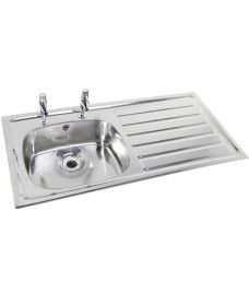 Ibiza HTM64 Inset Hospital Sink 923x500mm Right hand Drainer  