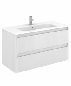 Dijon White 100 Vanity Unit and SLIM Basin