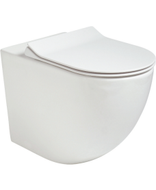 Inspire Back to Wall RIMLESS Toilet and Slim Soft Close Seat