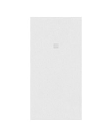SLATE 1600 x 800 Shower Tray White - with FREE shower waste