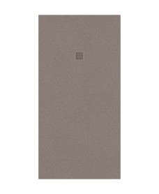 Slate Taupe 1700x900 shower tray with FREE Shower Waste