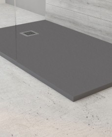 SLATE 1600 x 900 Shower Tray Anthracite - with FREE shower waste